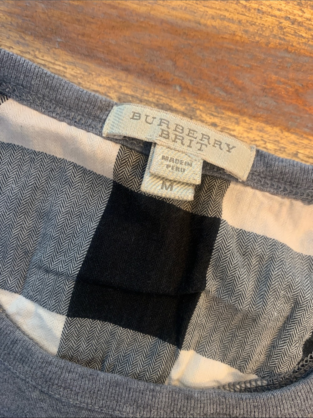 Burberry Brit long sleeve grey shirt with elbow accents. Men’s medium. - Picture 2 of 11